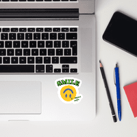 SMILE – It Confuses People | Funny Bubble-Free Vinyl Sticker | Laptop & Car Decal