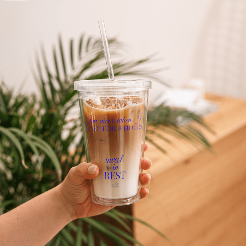 I’m Nicer When I Sleep | Clear Double-Wall Tumbler